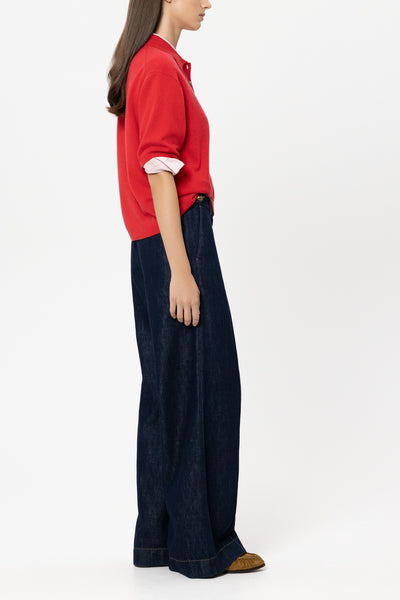 Wide-Leg Chino Denims