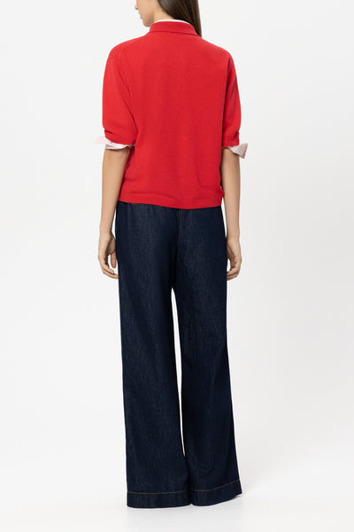 Wide-Leg Chino Denims