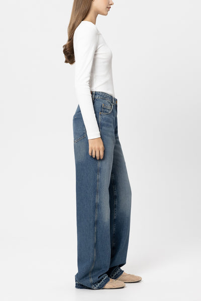 Straight-Leg Tencel Denim