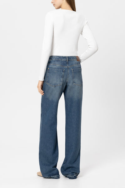 Straight-Leg Tencel Denim
