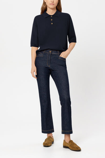 Cashmere/Wool Polo Knit