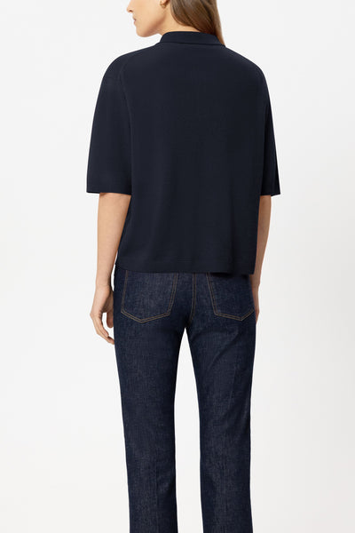 Cashmere/Wool Polo Knit