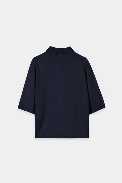 Cashmere/Wool Polo Knit