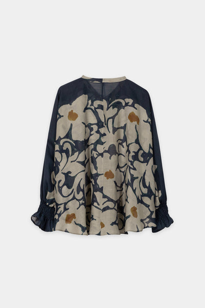 Blouse with Floral Print