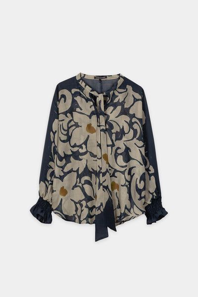 Blouse with Floral Print