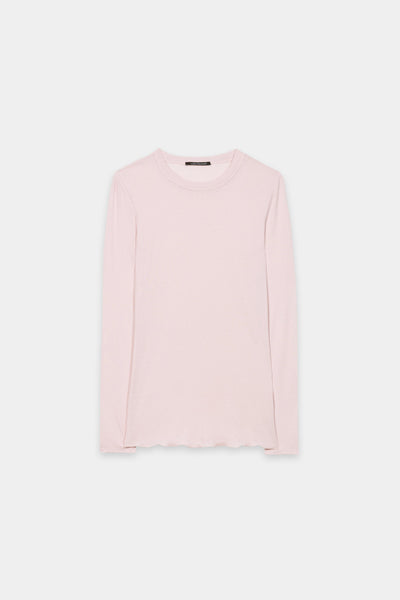 Shiny Round-Neck Top
