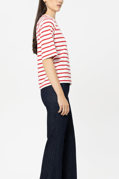 Striped Cotton T-Shirt