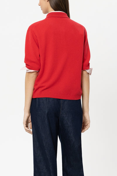 Cashmere/Wool Polo Knit