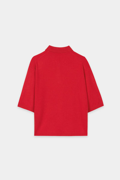 Cashmere/Wool Polo Knit