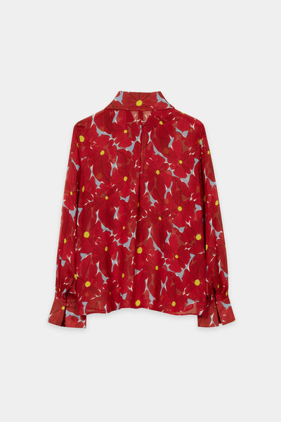 Blouse with Floral Print
