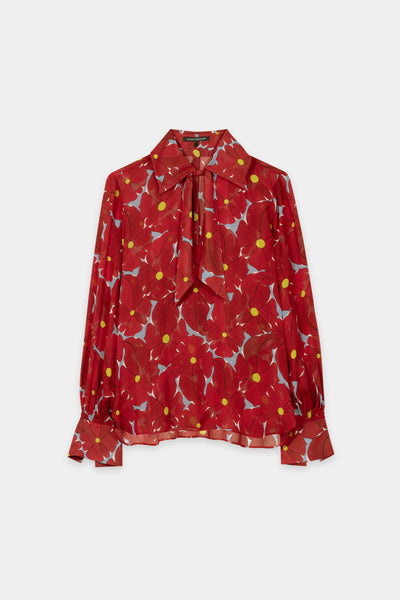 Blouse with Floral Print