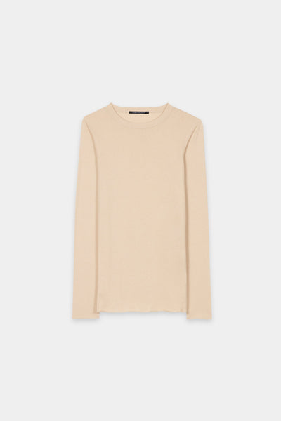 Shiny Round-Neck Top