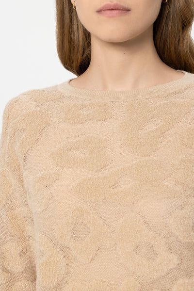 Pullover with Leopard Print