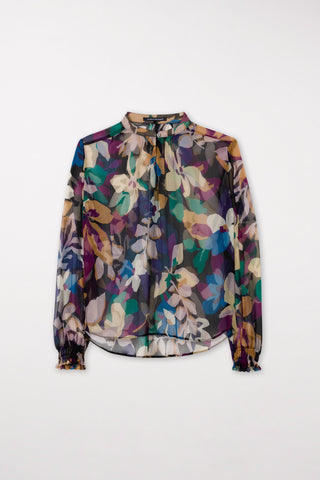 Silk Blouse with Floral Print