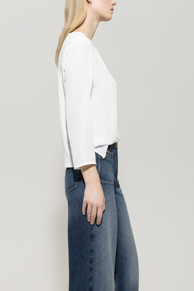 Polycrinkle Top with Jersey Back