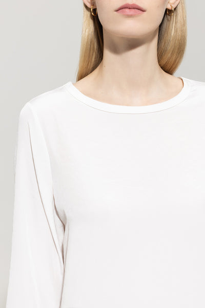 Polycrinkle Top with Jersey Back