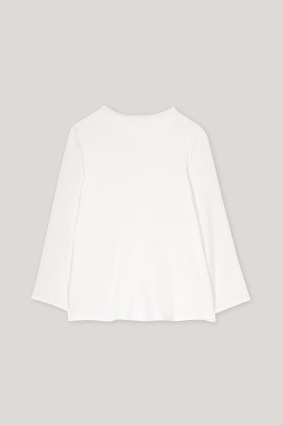 Polycrinkle Top with Jersey Back