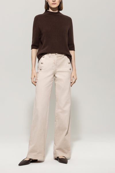 Flared Sailor Twill Denim