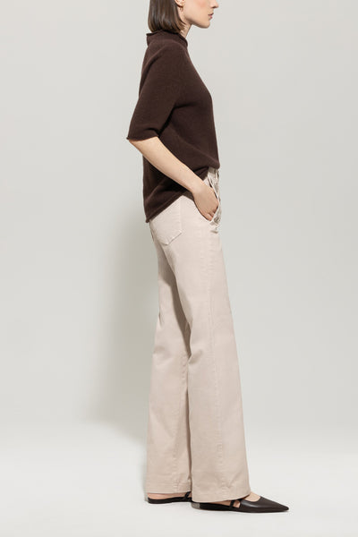 Flared Sailor Twill Denim