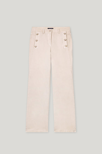 Flared Sailor Twill Denim