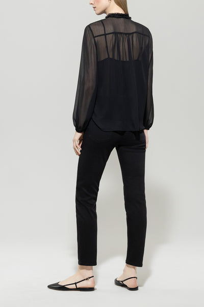 Tapered Twill Black Denim