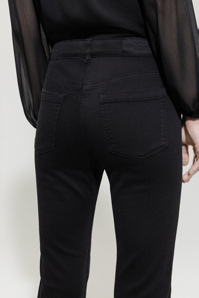 Tapered Twill Black Denim