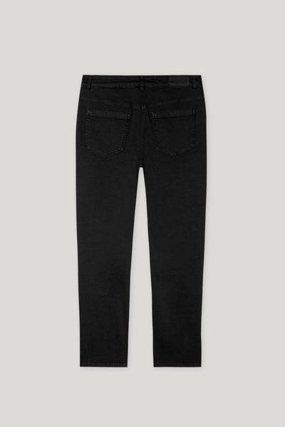 Tapered Twill Black Denim