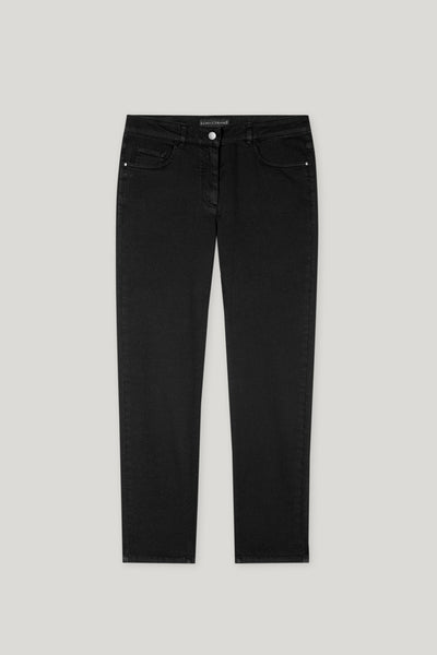 Tapered Twill Black Denim
