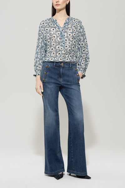 Daisy Print Blouse