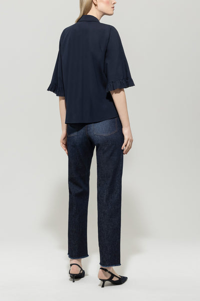 Straight-Leg Blue Denims