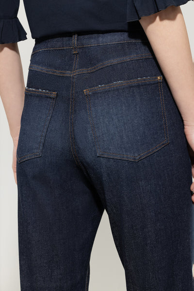 Straight-Leg Blue Denims