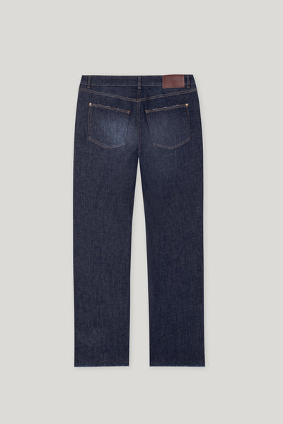 Straight-Leg Blue Denims