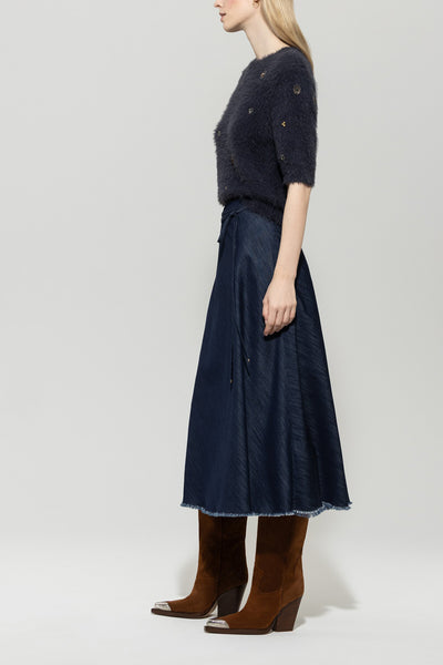 Short-Sleeve Gemstone Pullover