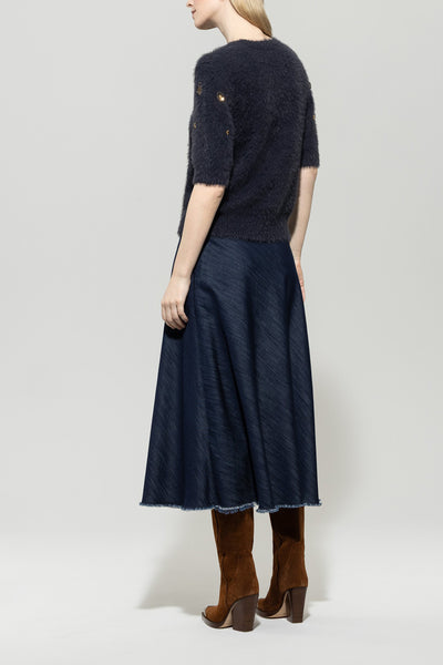 Short-Sleeve Gemstone Pullover