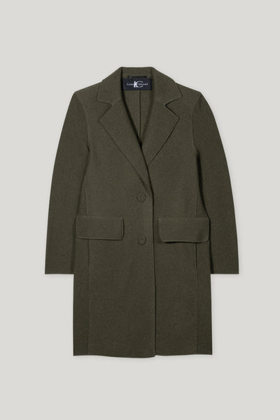 Long-Line Wool Blazer