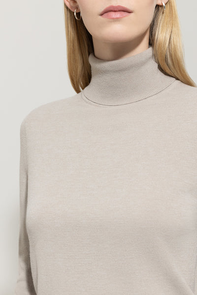 Wool Blend Turtleneck