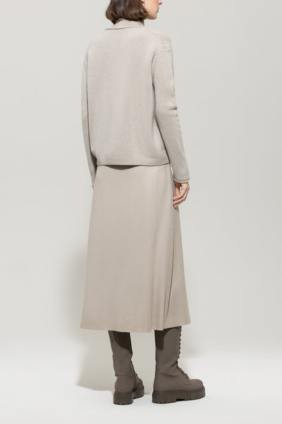 Flannel Wool-Blend Skirt