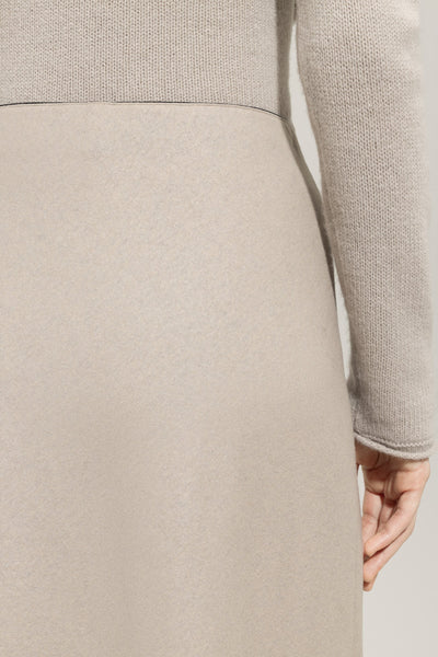 Flannel Wool-Blend Skirt