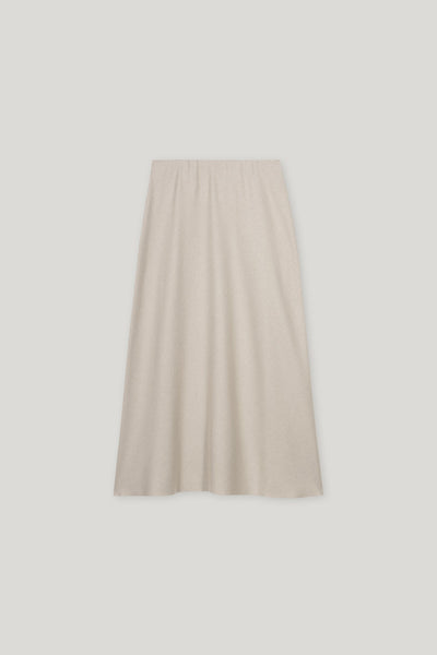 Flannel Wool-Blend Skirt