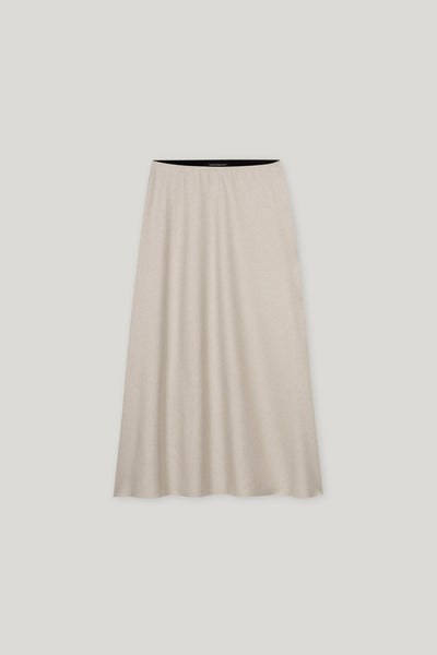 Flannel Wool-Blend Skirt