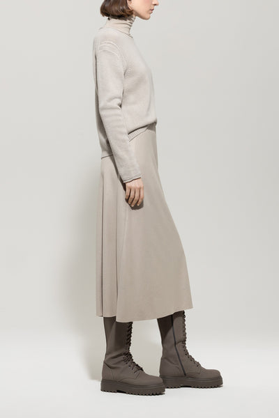Flannel Wool-Blend Skirt