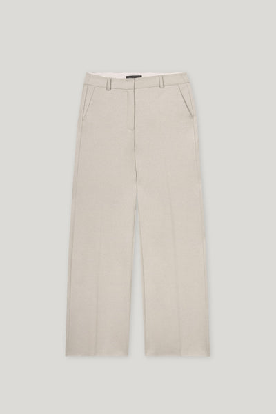 Flannel Wide-Leg Pants