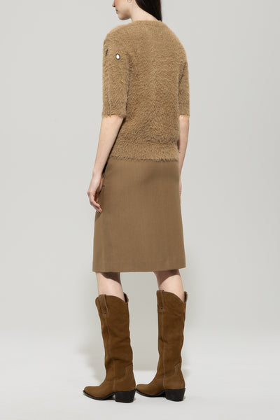 Short-Sleeve Gemstone Pullover