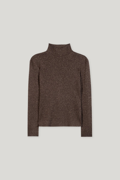 Wool-Blend Knit in Turtle Neck