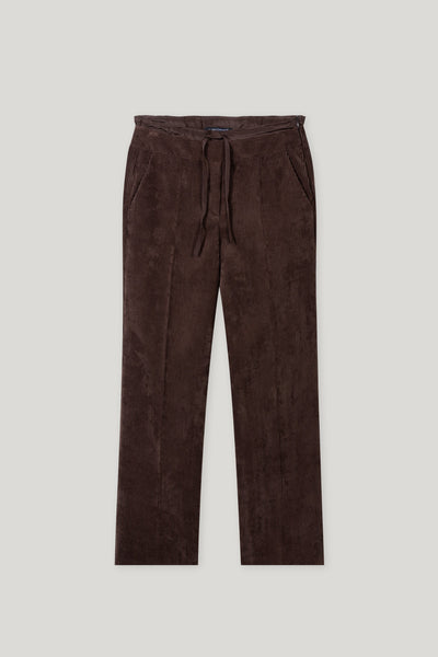Cropped Cord Wide-Leg Pants