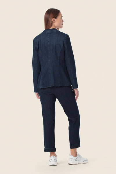 Denim Blazer with Stretch