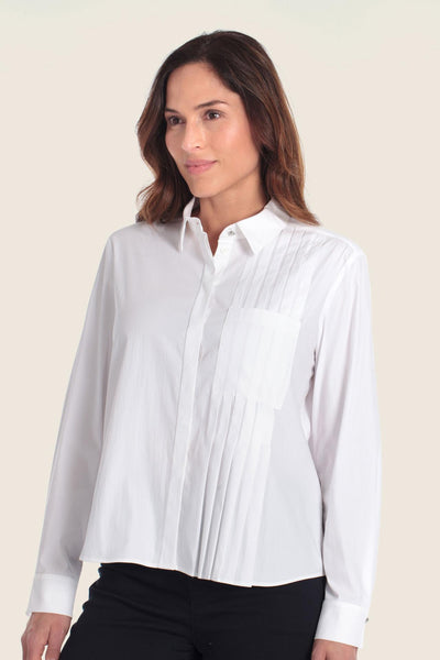 Shirt with Pleated Detail