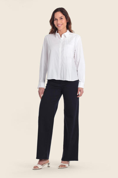 Shirt with Pleated Detail