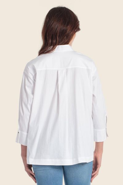 Cotton-Blend Overblouse