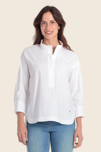 Cotton-Blend Overblouse